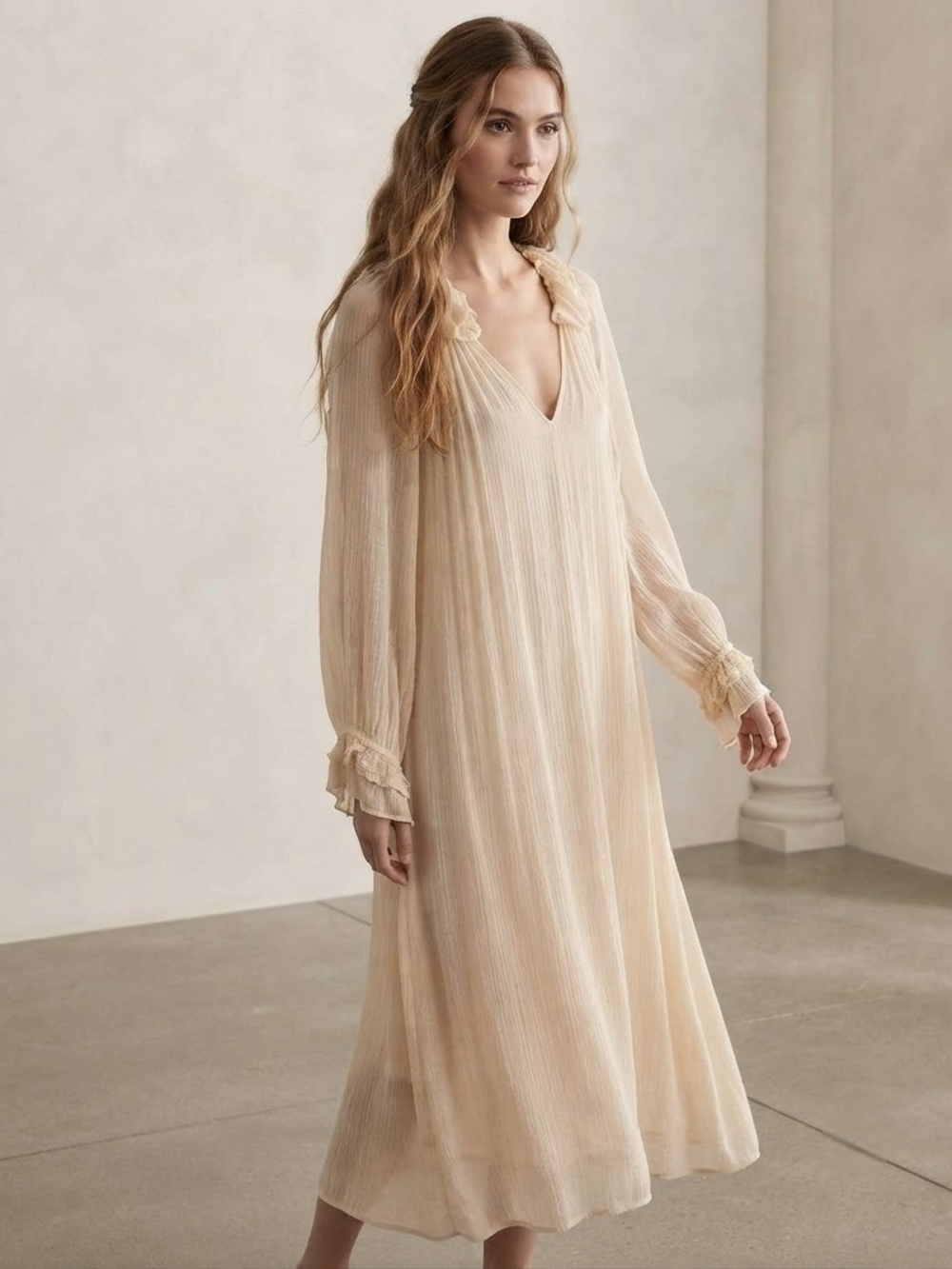 Anthropologie Midi Dress with L